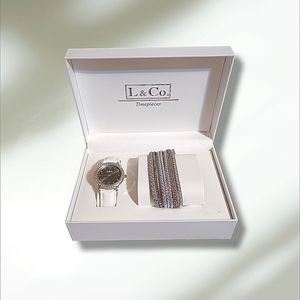 New in box bracelet and watch set